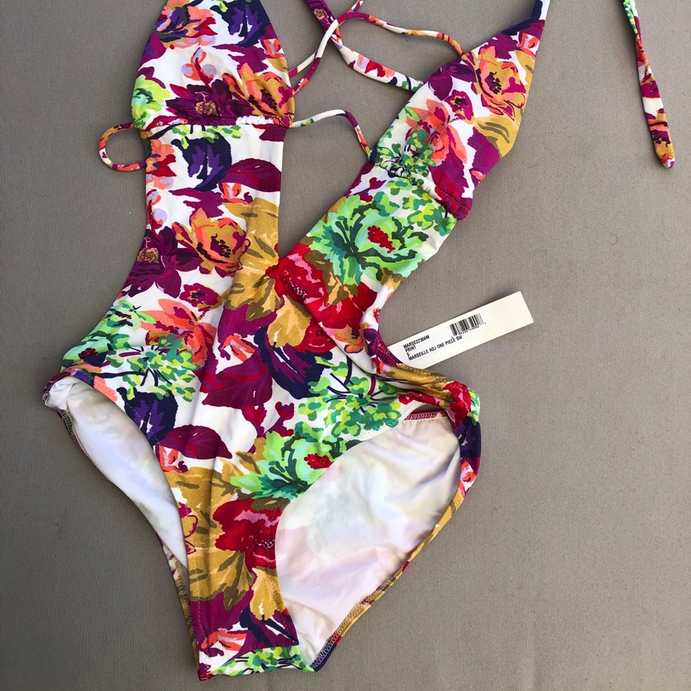 Cosabella swimsuit floral pattern